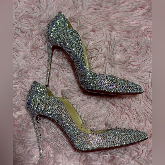 Louboutin Hot Chick Hand Blinged with Swarovski Crystals - They Are Finished!!